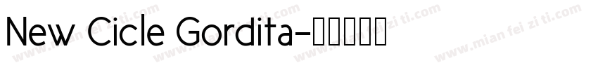 New Cicle Gordita字体转换